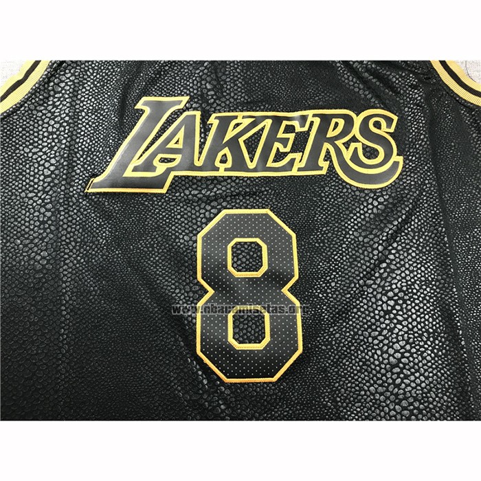 Camiseta Los Angeles Lakers Kobe Bryant NO 8 Ciudad 2017-18 Negro